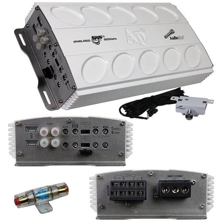 AudioPipe APMRE-4150D Mini Design 4 Channel MOSFET Marine Amplifier, White