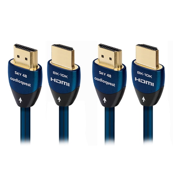 AudioQuest AudioQuest SKY 48 Gbps 8K 10K Ultra High Speed HDMI Cable - Pair (3.0 meters)