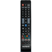 Techbro REM-10S Universal Smart Remote Control for TV, DVD, Roku, Amplifier 4-in-1 Remote with Netflix, Hulu, Prime Video, and YouTube Shortcut Buttons