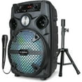 thumbnail image 1 of Audiobox ABX-82S Portable 8" PA Speaker with Stand, WaveSync™ Technology, Bluetooth, LED Lights, 1100W - Includes Microphone & USB Cable, 1 of 6