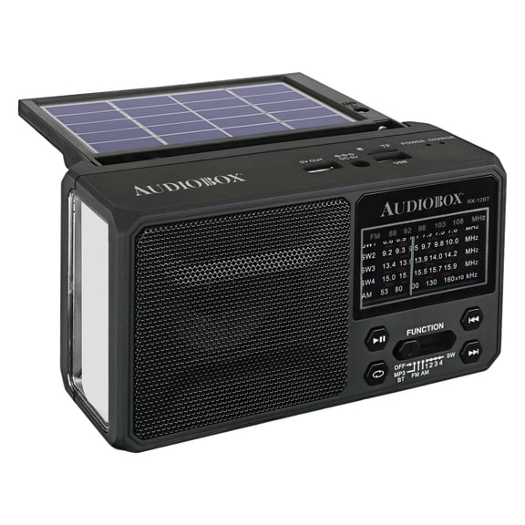 Audiobox USA RX-12BT Audiobox Rx-12bt Multiband Solar Emergency Radio