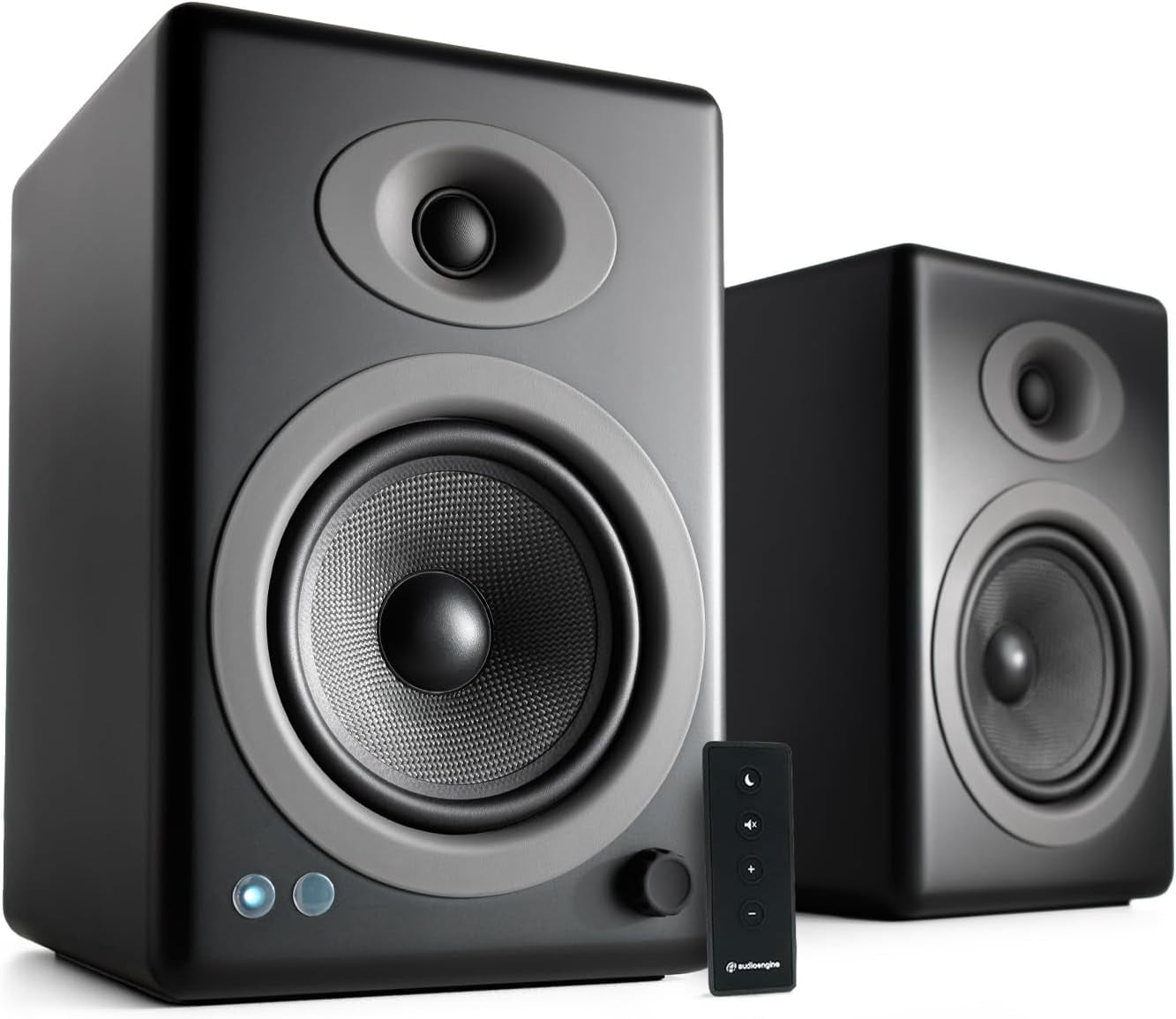 Audioengine Wooden Bluetooth Stereo Audio Speakers - Pair (Black)