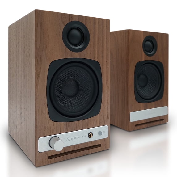 Audioengine HD3 Wireless Stereo aptX Bluetooth Bookshelf Speakers - Pair (Walnut)