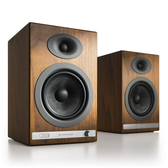 Audioengine HD5 Powered Bluetooth Bookshelf Speakers - Pair (Veneer Walnut)