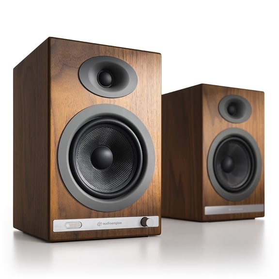 Audioengine HD5 Powered Bluetooth Bookshelf Speakers - Pair (Veneer Walnut)