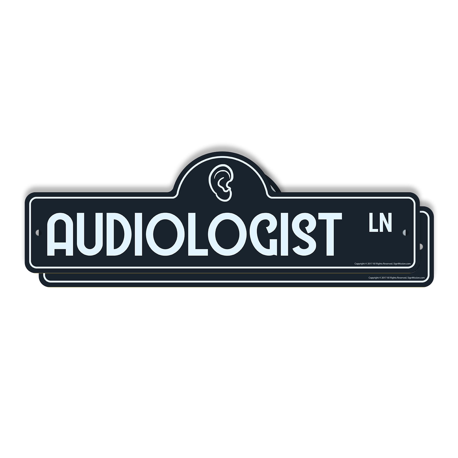 Audiologist (2 Pack) Plastic Street Sign - 7 Inch X 20 Inch Gift ...