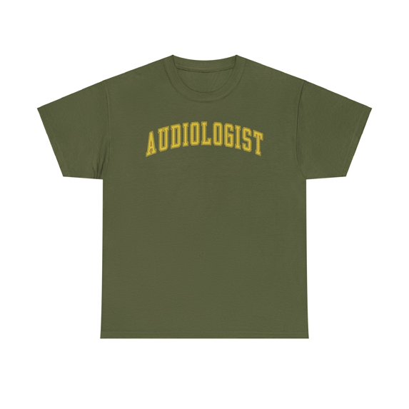 Audiologist Audiology Shirt Gifts Tshirt Crew Neck Short Sleeve