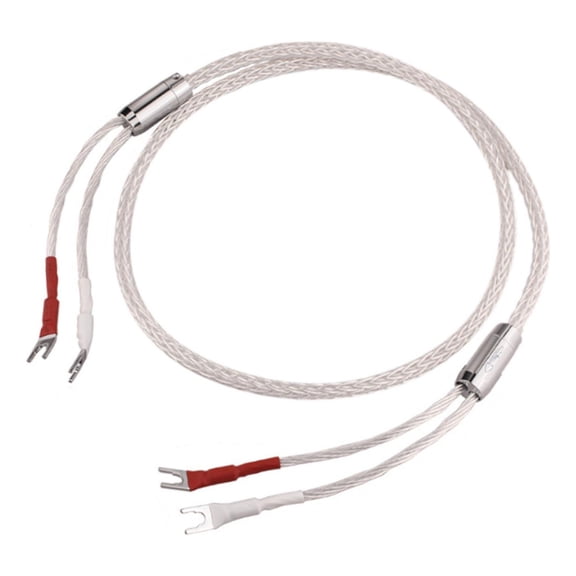 Audiophile Spade to Spade Braided Speaker Cable 3m