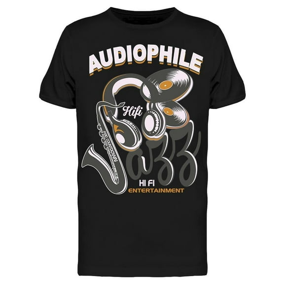 Audiophile T-Shirt Men -Image by Shutterstock, Male Large