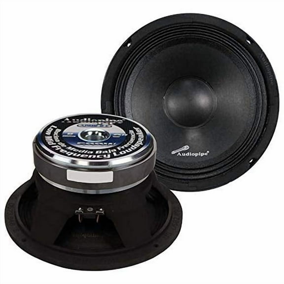 Audiopipe 1 Pair 8" 500W Full Range Loud Speakers Low