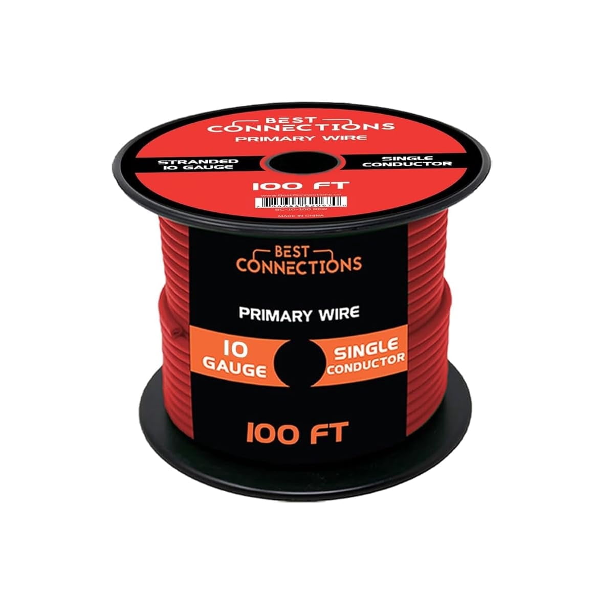 Audiopipe 10 Gauge 100Ft Primary Wire Red - Walmart.com