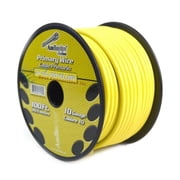 Audiopipe 10 Gauge Remote Cable, Yellow - 100 ft.