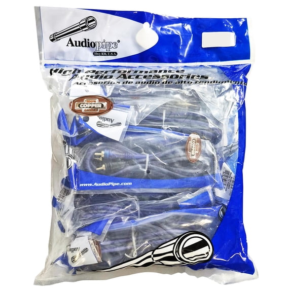 Audiopipe 10' Superflex RCA Cable (10 Pack)
