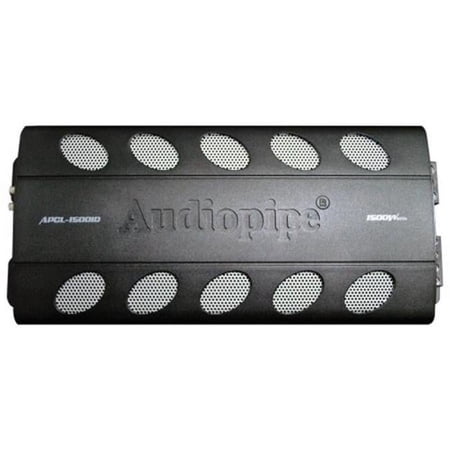 Audiopipe 1800W Class D Amplifier Overload & Overheat Protection Remote Woofer Volume Control