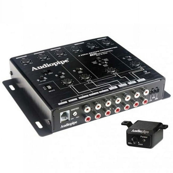 Audiopipe 4 Way Crossover with 6 Channel Input & 8 Channel Output