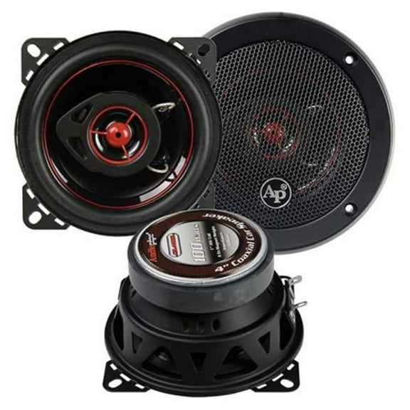Audiopipe 4 in. Redkine Speaker 2 Way Pair Cone