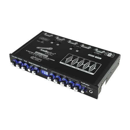 Audiopipe 5 Band Graphic Equalizer with 9 Volt Line Driver Output