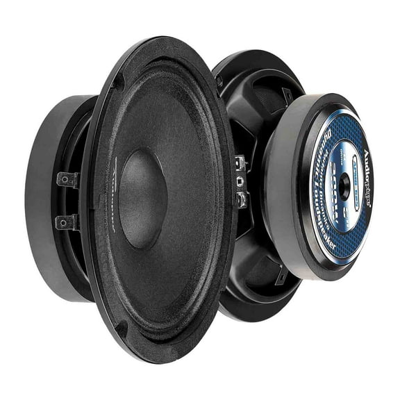 Audiopipe 6" Mid-Range Frequency Loudspeaker (APMB-625), High Performance, 200 Watts, 1.5" KSV Voice Coil, Flat Steel Basket, Shallow Mount Installation, only Requires Mouting Depth 2-3/16