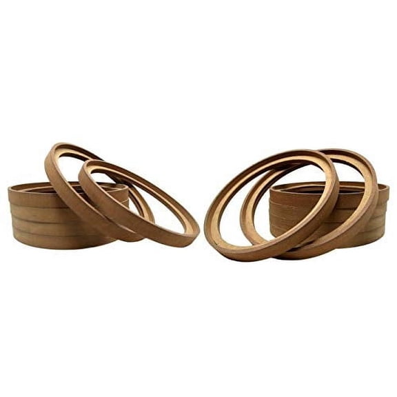 Audiopipe 6 Pair 10" inch MDF Wooden Speaker Ring Recessed with Bezel Mounting Spacer RING-10BZ (12 pcs)