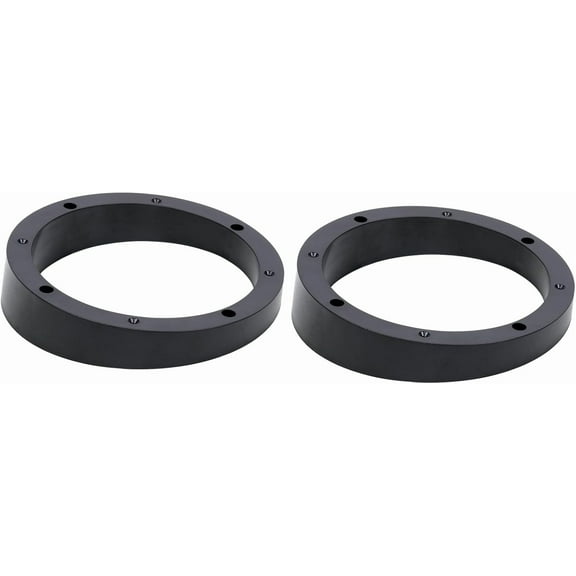 Audiopipe 6 Piece Set 6.5" Plastic Beveled Speaker Spacer Rings - Subwoofer Mid Range Custom Installation Mounting Adapter