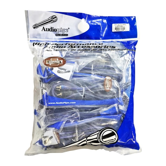 Audiopipe 6' Superflex RCA Cable (10 Pack)