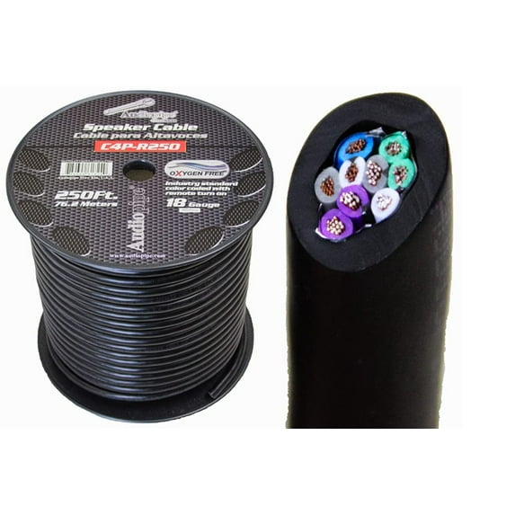 Audiopipe (9) 18 GA 250 Feet Speed Cable Alarm Speaker Hydraulics Trailer Wire