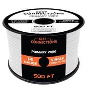 Audiopipe AP-14-500 White 14 Gauge 500ft Primary Wire Single Conductor