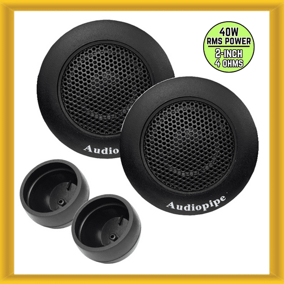 Audiopipe APHET-300 2" 40W RMS Super High Frequency Car Dome Tweeters (PAIR) New
