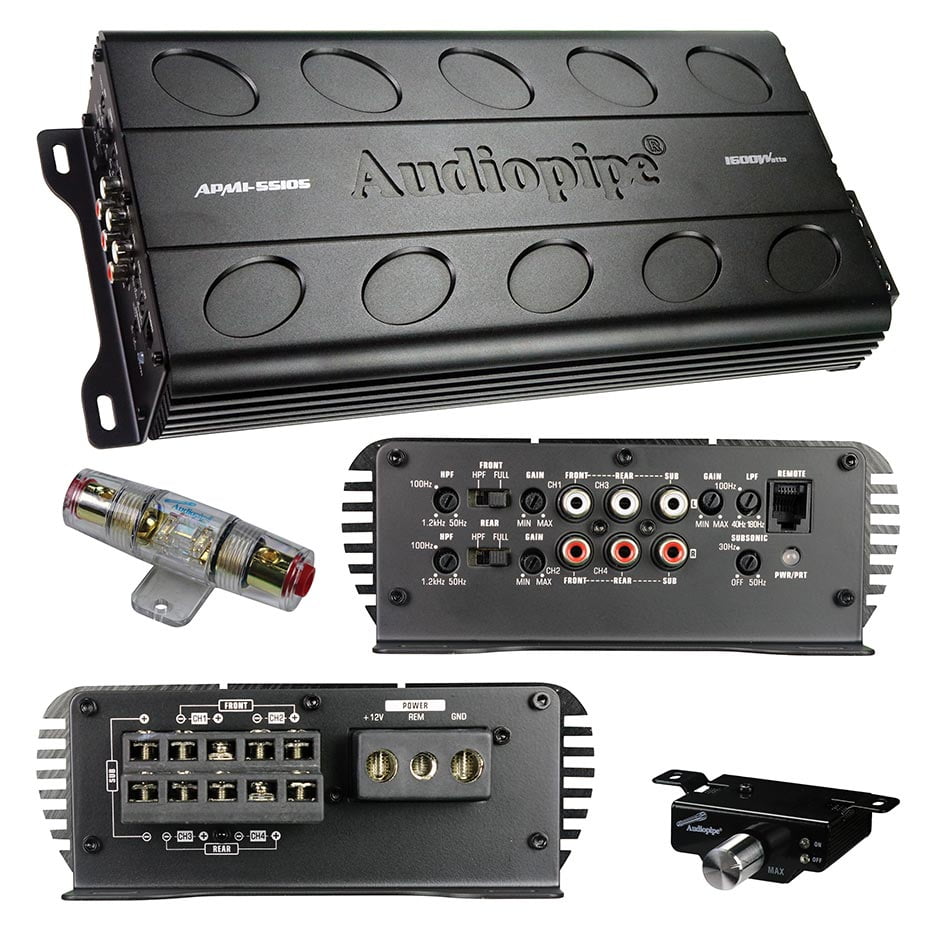 Audiopipe Mini 5CH Amplifier 1600W Max - Walmart.com
