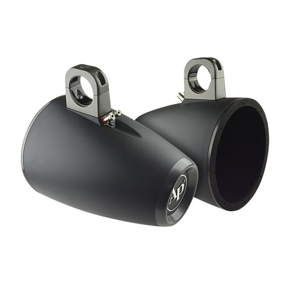 Audiopipe APMP-1000ETW 10-Inch Compact Multi Purpose Directional Stereo Speaker Enclosure for Car Audio, Marine, UTV, and ATV Sound System, Black (Pair)…