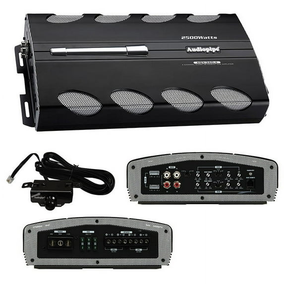 Audiopipe Amplifier Audiopipe 2500W 4ch Remote bass boost AQX360.4