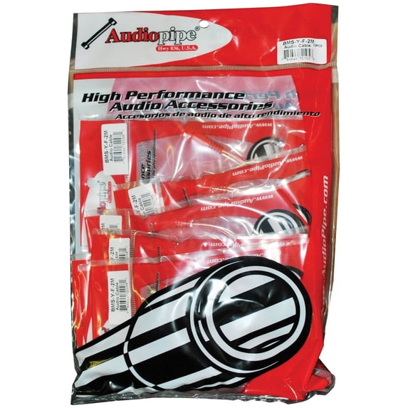 Audiopipe BMSYM2F 1F/2M Y-Adapter Bin Master Series RCA Splitter (bmsyf2m)