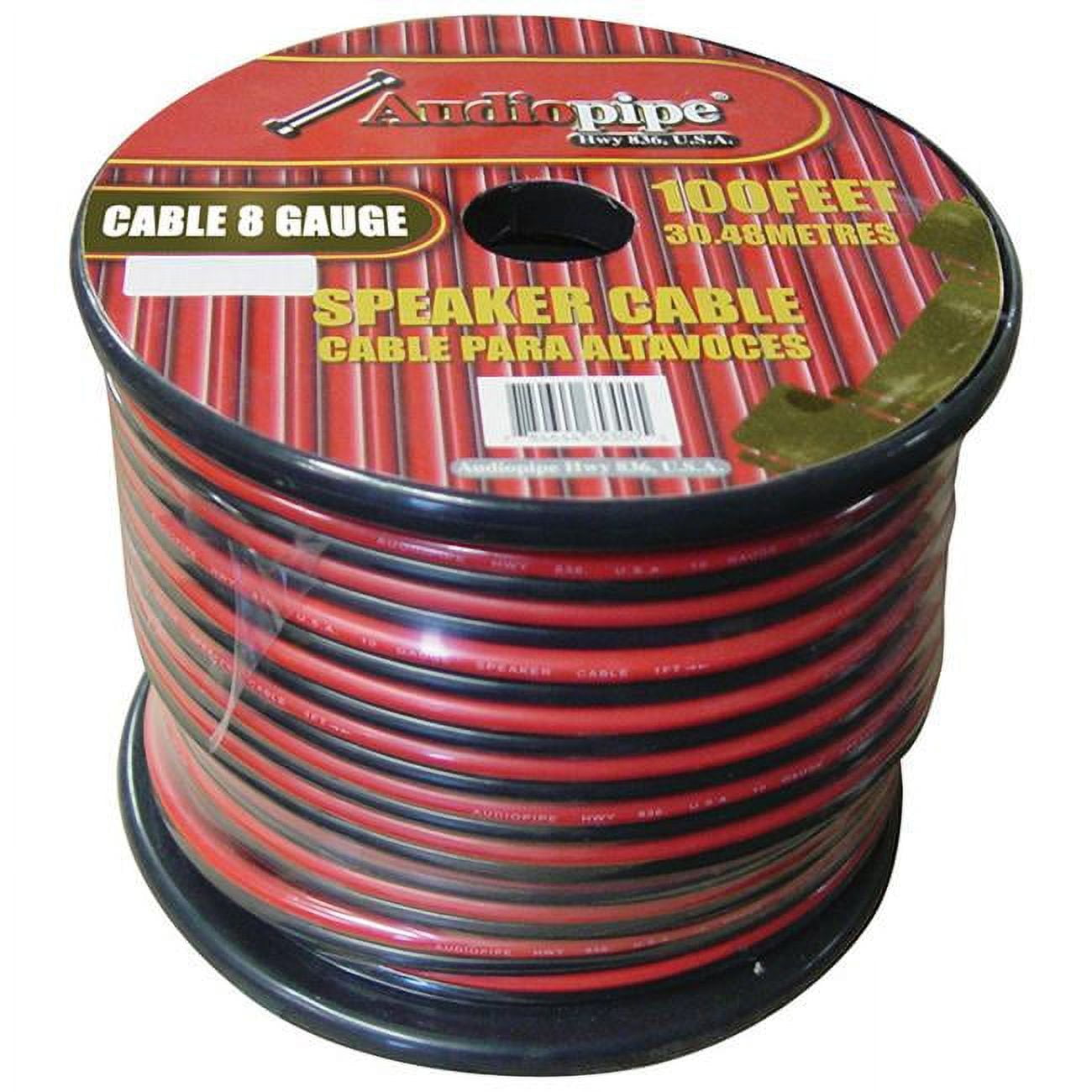 Audiopipe 12 Gauge Speaker Wire 100 ft. Red-Black