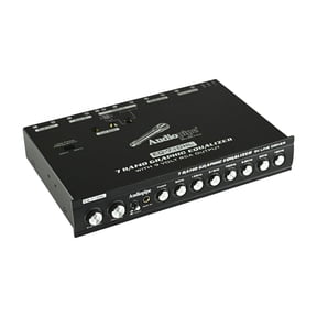 AUDIOPIPE EQ-710HL 7-BAND 1/2 DIN GRAPHIC EQUALIZER EQ w/ HI/LO 9V LINE DRIVER