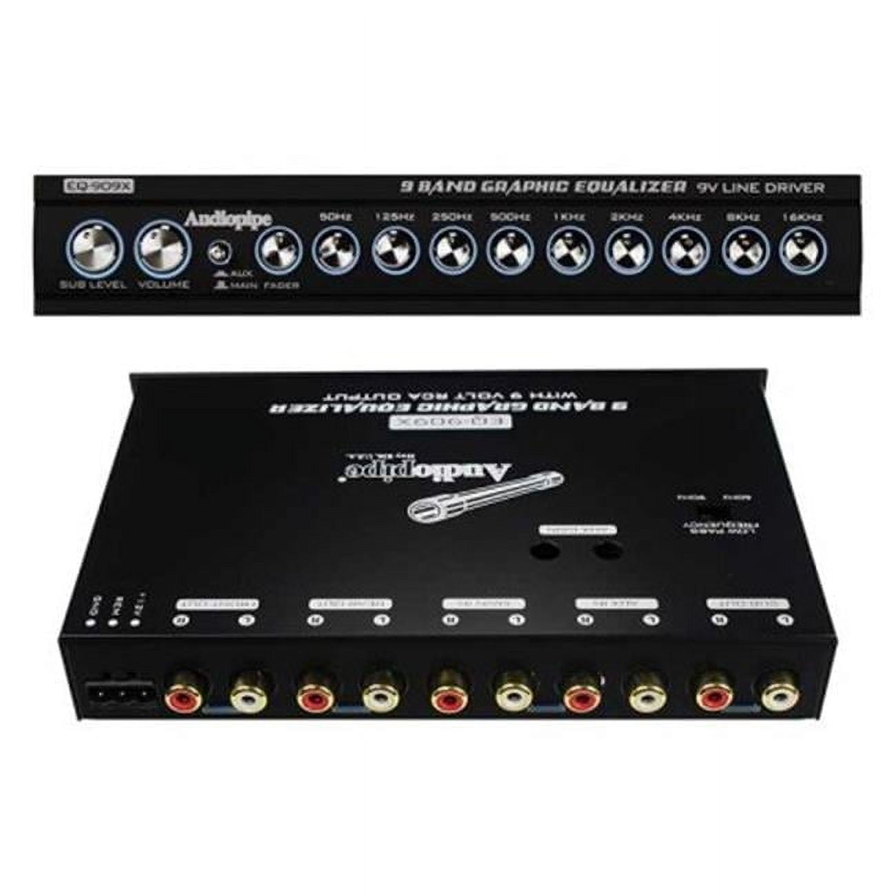 Audiopipe Car Audio EQ-909X 9 Band-9V Line Driver Graphic