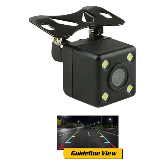 Audiopipe ISRVC160GLL Pipeman's Installsolution Car Review Camera 4 Led Lights With Guideline View