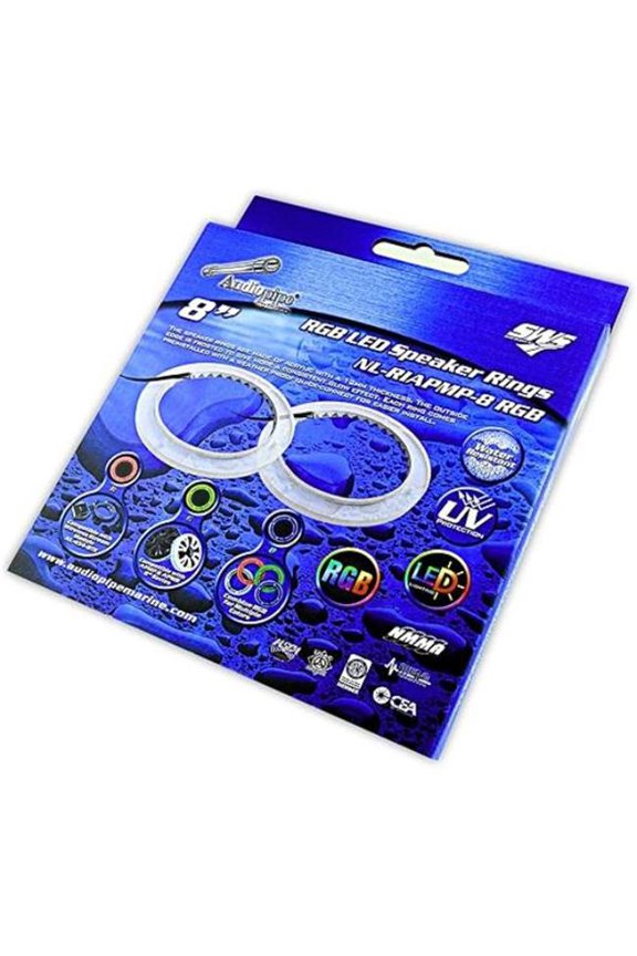NL-RIAPMP-8RGB 8 RGB LED Acrylic Speaker Rings