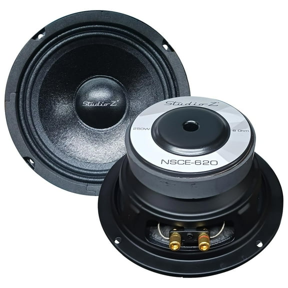Audiopipe NSCE620 Studio Z 6" Woofer 250 Watts Max 8 Ohm With 1" Aluminum Voice Coil