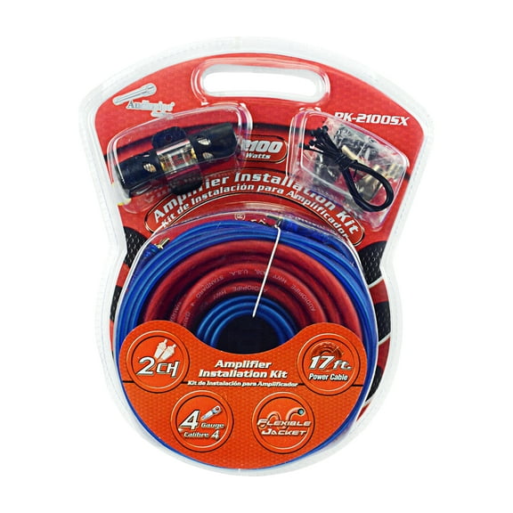 Audiopipe PK-2100SX Amplifier Installation Kit with Plugs, Cables, and Ties