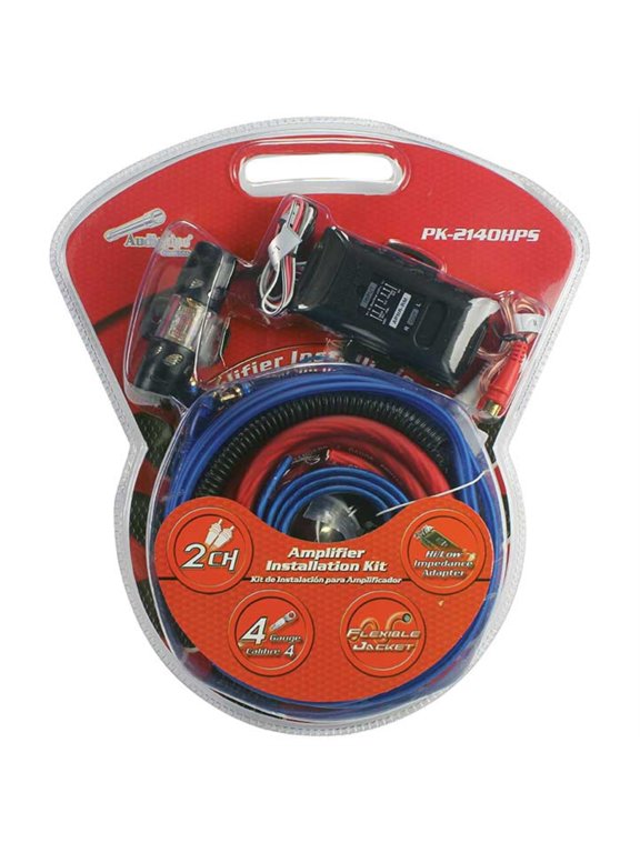 PK-2140HPS Complete 4 Gauge Amp kit with Line Out Converter