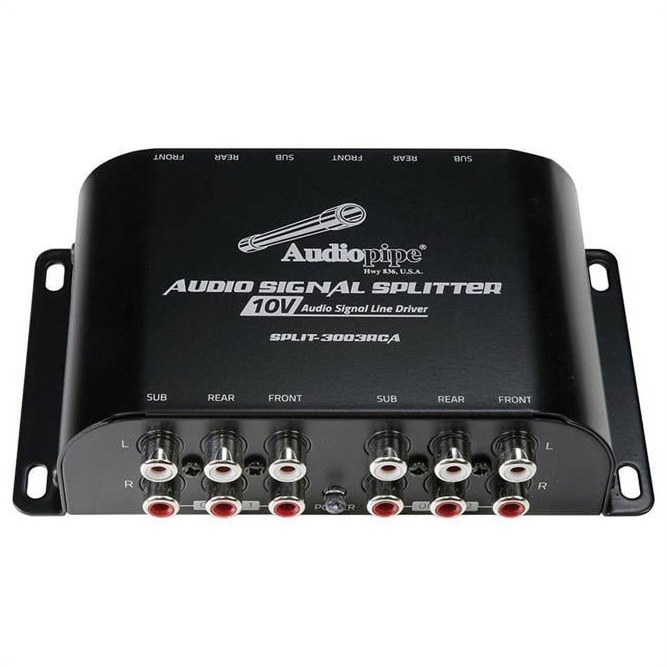 Audiopipe SPLIT3003RCA RCA 1 In /3 Out 10 V Audio Line Driver Signal