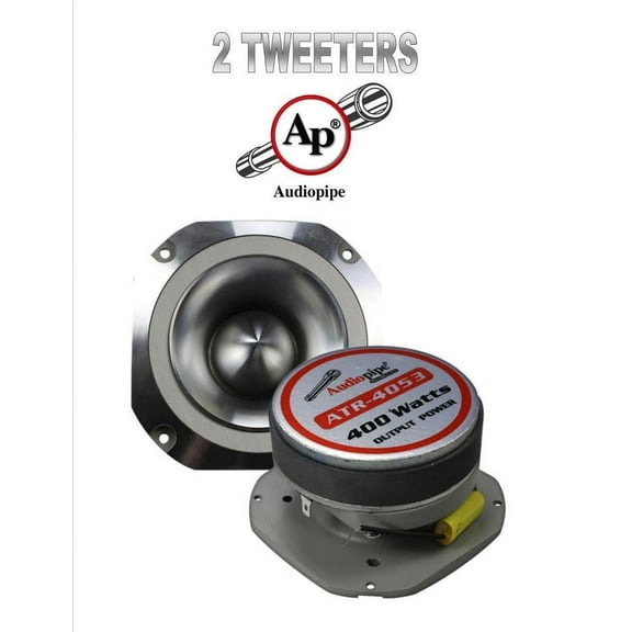 1 Pair Audiopipe Super Tweeter (2) ATR-4053 400w Car Stereo Bullet 4"