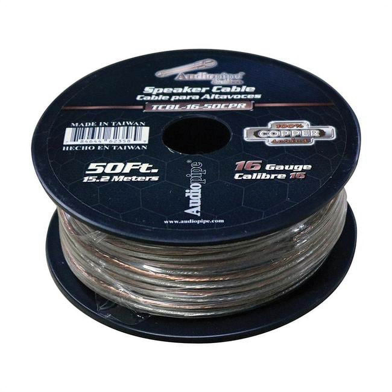 Audiopipe TCBL1650CPR 1 Copper Series Speaker Wire 16 Gauge 50' Roll