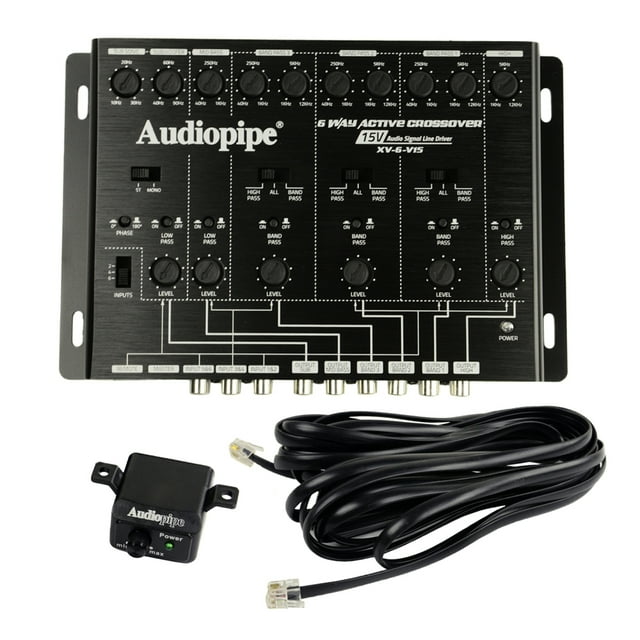 Audiopipe XV6V15 6 Way Crossover with 6 Channel Input & 8 Channel Output