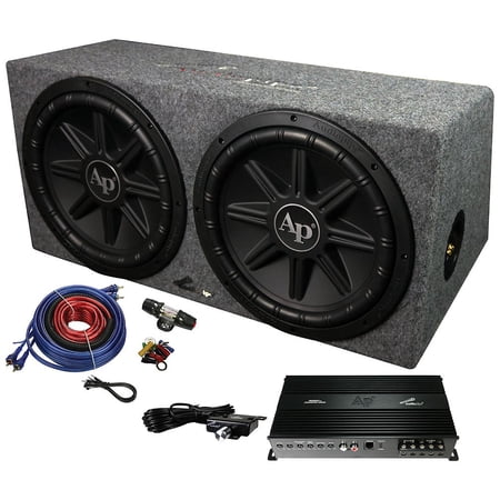 Audiopipe APSB-12212PX Dual 12? Compact Sealed Subwoofer Box 2400 Watts Max