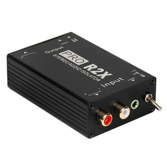 Audios Ground Looping Isolator Signal Noise Filter Suppressors for Reducing Hum Noise in Home Theater Car Audios Systems