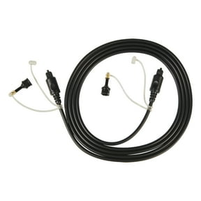 RCA Digital Optical Cable with Two 3.5-mm Adapters, 6 Ft., Black, DV10RV