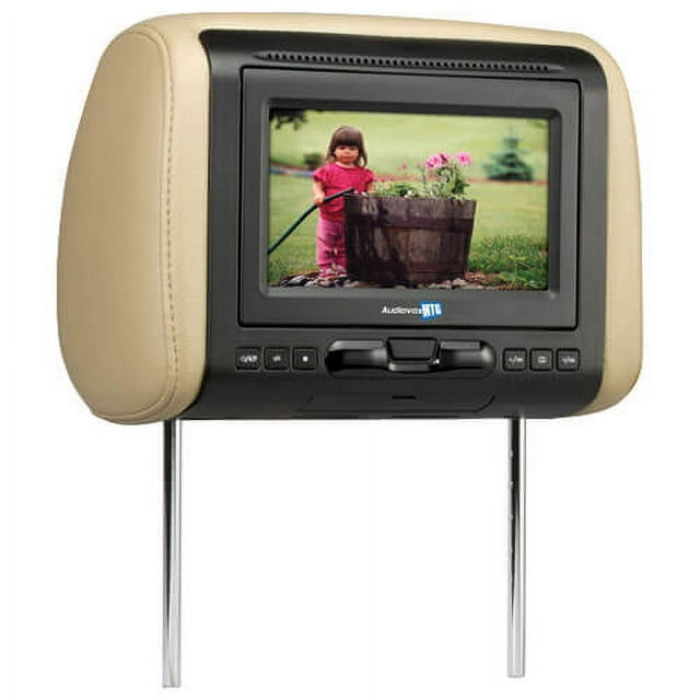 Audiovox Avxmtghr1d 7 Widescreen Headrest Monitor Dvd Black Gray Tan