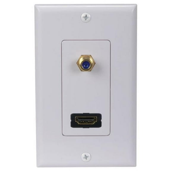 Audiovox DH202F HDMI F Connector Wall Plate