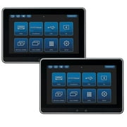 شاشة Audiovox Dual 101 LCD عالية الدقة مع واجهة شاشة تعمل باللمس وشاشة فيديو للسيارة